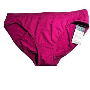 NEW Lauren Ralph Lauren Hipster Bikini Swim Bottoms Size 8 Plum NWT